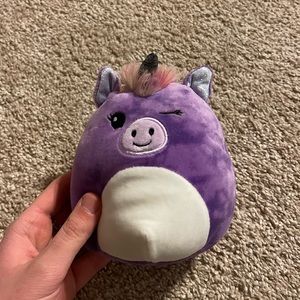 Squishmallow Kellytoy | 5” Purple Tie-Die Unicorn Mystery pack